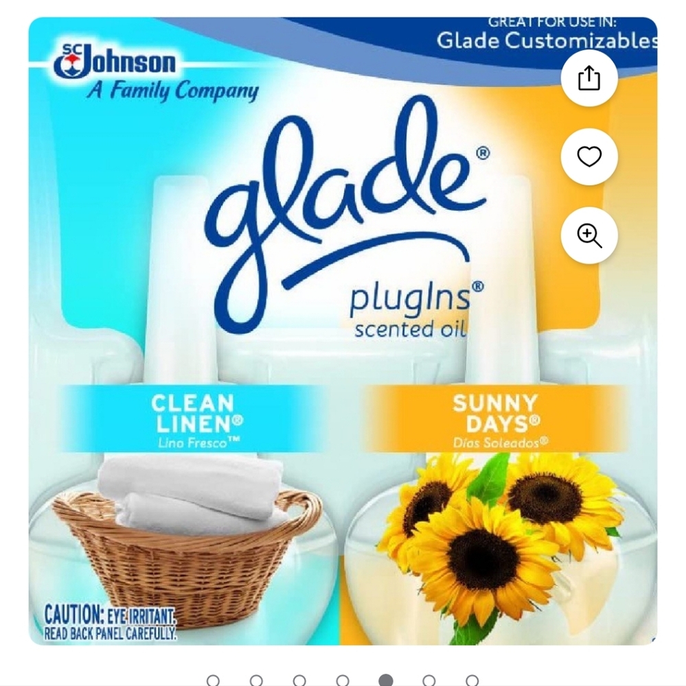 Glade PlugIns Scented Oil Refills - Blue and Yellow